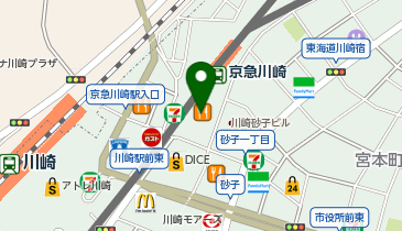 Seria ウィングキッチン京急川崎店の地図画像