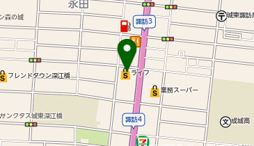 Seria ライフ深江橋店の地図画像