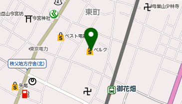 ベルク 東町店の地図画像