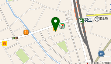 ベルク 羽生西店の地図画像