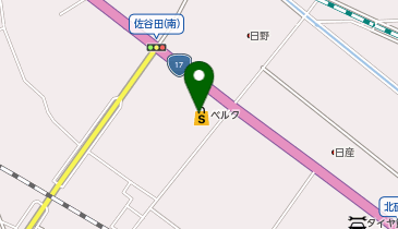 ベルク 佐谷田店の地図画像
