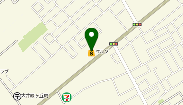 ベルク 大井緑ケ丘店の地図画像
