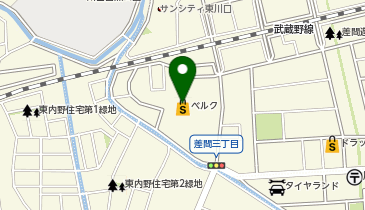 ベルク 川口差間店の地図画像