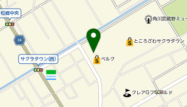 ベルク 東所沢店の地図画像