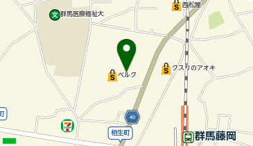 ベルク 藤岡店の地図画像