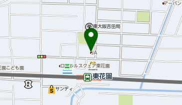 JAグリーン大阪 JAグリーン大阪「フレッシュ・クラブ東花園店」の地図画像