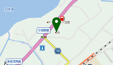 JAしまね ラピタ多伎店の地図画像