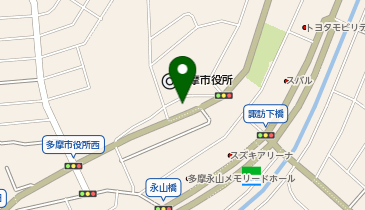 JA東京みなみ グリーンショップ多摩の地図画像