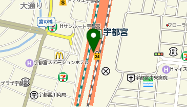 JAうつのみや 「えきの市場」内JAうつのみや農産物直売所の地図画像