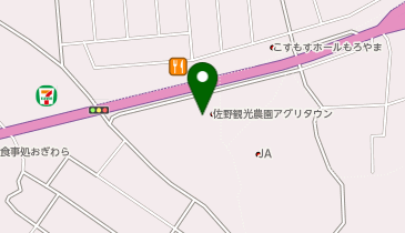 JA佐野 佐野観光農園 アグリタウンの地図画像