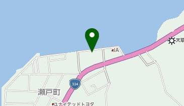 JAあまくさ JA直売天草とれたて市場の地図画像