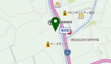 コメダ珈琲店 田辺いなり店の地図画像