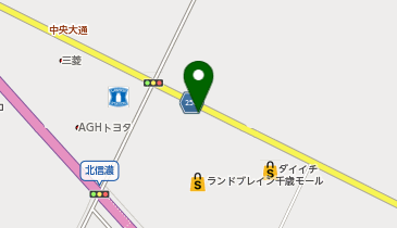 コメダ珈琲店 千歳北信濃店の地図画像