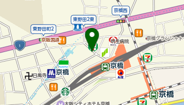 コメダ珈琲店 京橋コムズガーデン店の地図画像