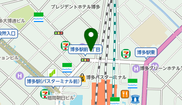 コメダ珈琲店 西鉄ホテルクルーム博多店の地図画像