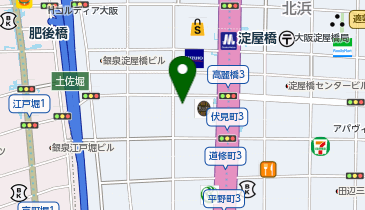 コメダ珈琲店 淀屋橋南店の地図画像