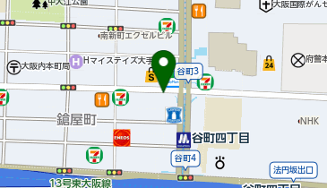 コメダ珈琲店 谷町四丁目店の地図画像