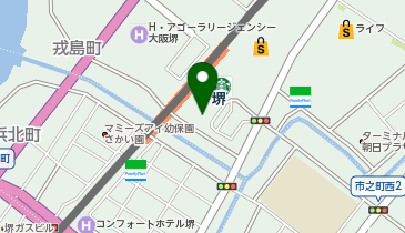 コメダ珈琲店 南海堺駅店の地図画像