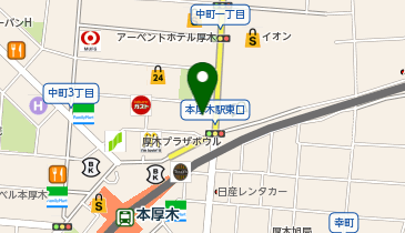 コメダ珈琲店 本厚木東口店の地図画像