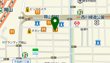 コメダ珈琲店 岡山本町店の地図画像