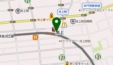 コメダ珈琲店 エトモ池上店の地図画像
