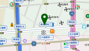コメダ珈琲店 錦東櫻店の地図画像