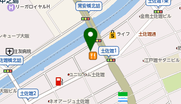 コメダ珈琲店 大阪土佐堀店の地図画像