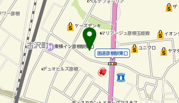 コメダ珈琲店 彦根駅東店の地図画像
