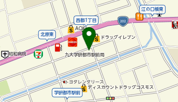 コメダ珈琲店 九大学研都市店の地図画像