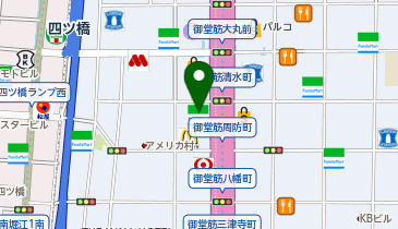 コメダ珈琲店 西心斎橋店の地図画像