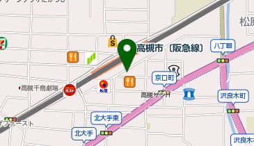 コメダ珈琲店 阪急高槻市駅南店の地図画像