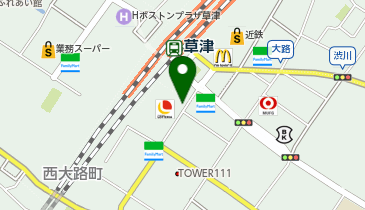 コメダ珈琲店 エルティ草津店の地図画像