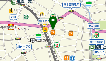 コメダ珈琲店 千葉富士見店の地図画像