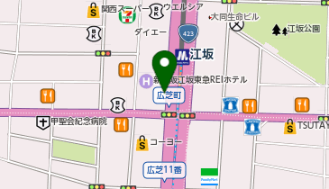 コメダ珈琲店 江坂駅前店の地図画像