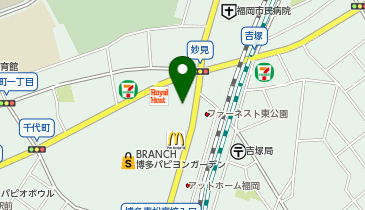 コメダ珈琲店 BRANCH博多パピヨンガーデン店の地図画像