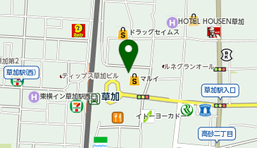 コメダ珈琲店 丸井草加店の地図画像