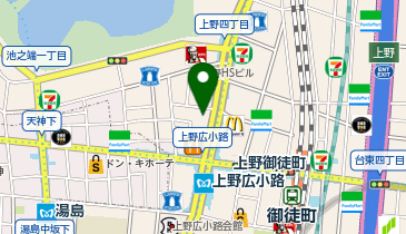 コメダ珈琲店 上野広小路店の地図画像