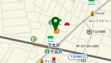 コメダ珈琲店 下北沢店の地図画像