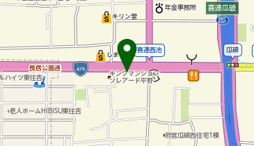 車検のコバック 平野瓜破店の地図画像