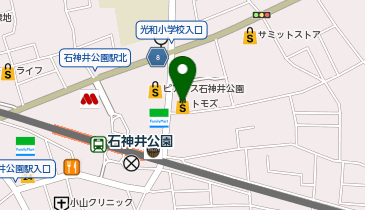 東進ハイスクール 石神井校の地図画像