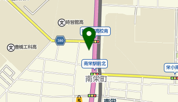 東進ハイスクール  東進衛星予備校 豊橋南栄校 new QRCode document.getElementById'qrcodearea', { text: 'https://www.toshin.com/es/map/school.php?id=2396', height: 80, width: 80, correctLevel: QRCode.CorrectLevel.L } ;の地図画像