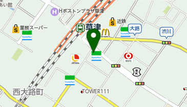 東進ハイスクール  東進衛星予備校 草津駅東口校の地図画像