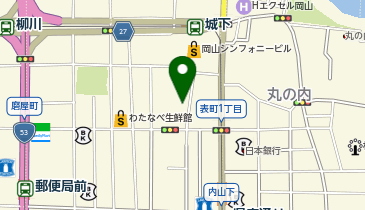 東進ハイスクール  東進衛星予備校 岡山表町校の地図画像
