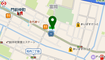 丼丸 所縁門前仲町店の地図画像