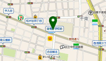 笹舟 丼丸 合羽橋店の地図画像
