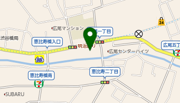 笹舟 丼丸 広尾店の地図画像