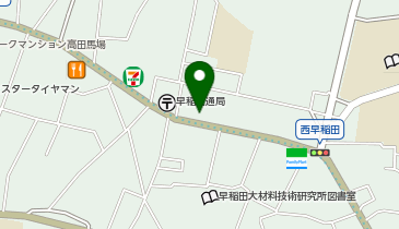 笹舟 丼丸 西早稲田店の地図画像