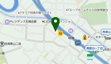 笹舟 丼丸 中目黒店の地図画像