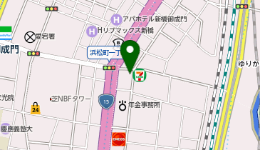 MAC 丼丸 汐留店の地図画像
