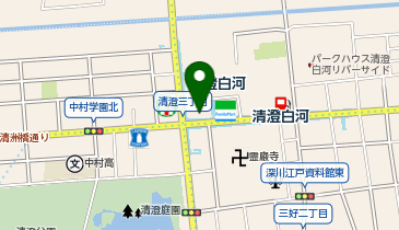 笹舟 丼丸 清澄白河店の地図画像